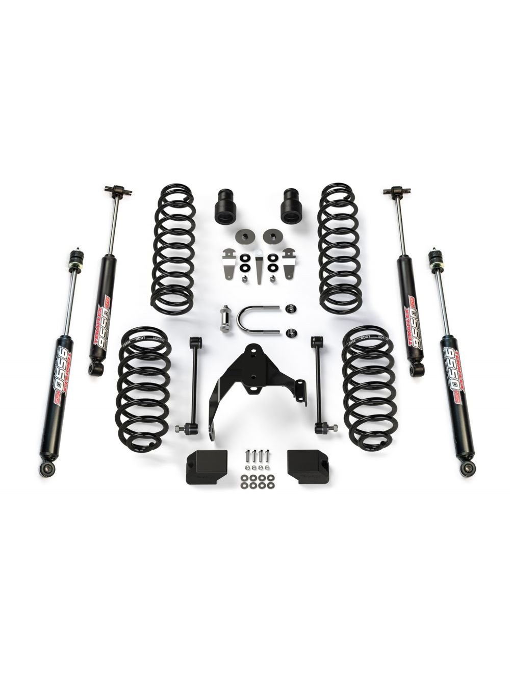 JK 4dr 2.5 Coil Spring Lift Kit & 9550 VSS Twin-Tube