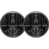 Rigid Industries 7 Inch Round Heated Headlight With H13 To H4 Adaptor Pair RIGID Industries